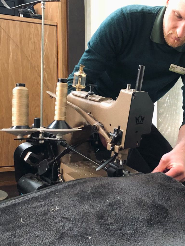 Kyle Higgins Handcrafting a Rug